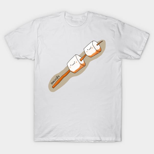 Two marshmallows on stick T-Shirt by Snacks At 3